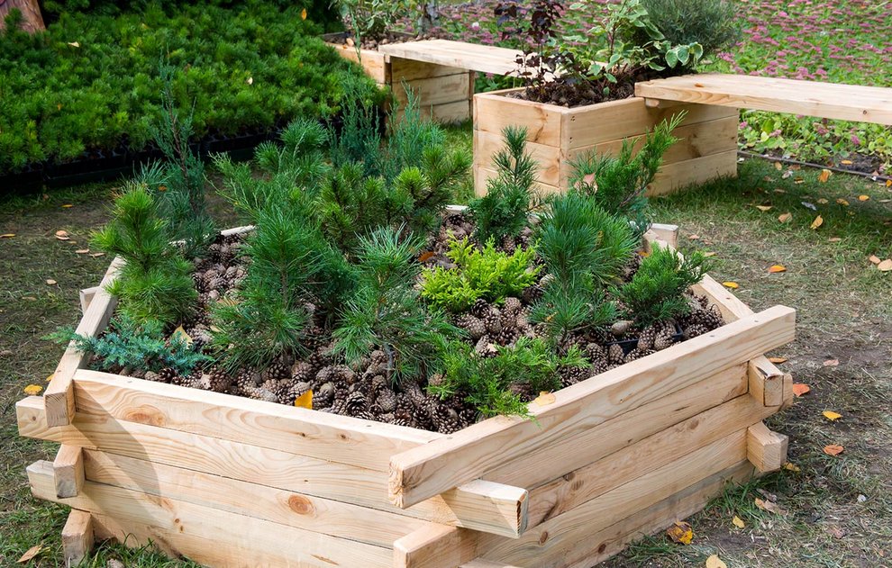 Gartengestaltung leicht gemacht Hochbeete und Pflanzkästen von Holz