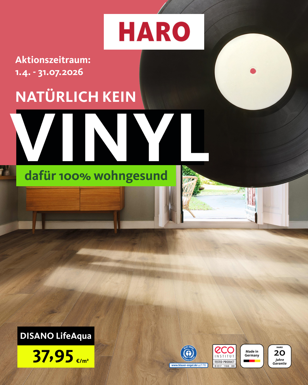 HARO Aktion Natürlich kein Vinyl